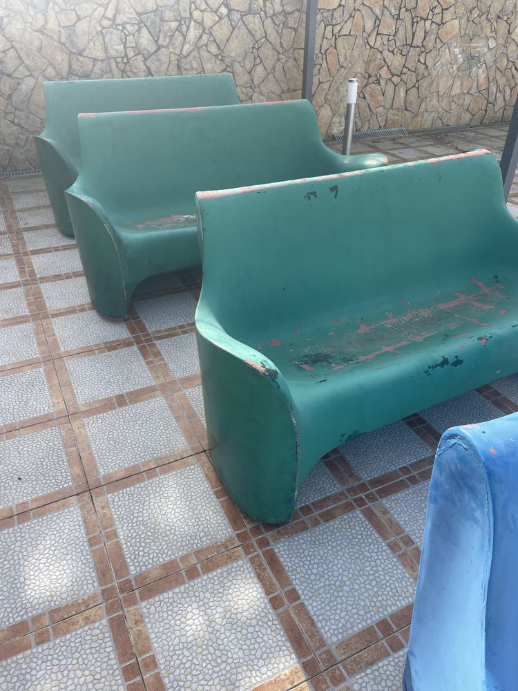 Bancos/Sofás de jardim em fibra