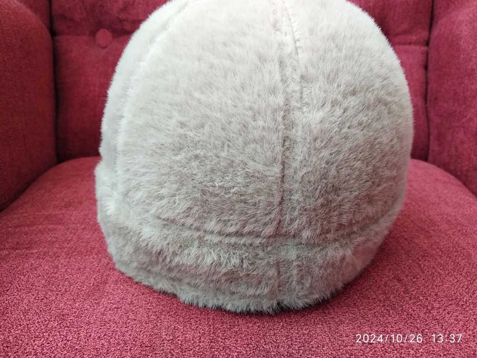 Плюшевая шапка женская осень-зима размер 56-59 регулируется