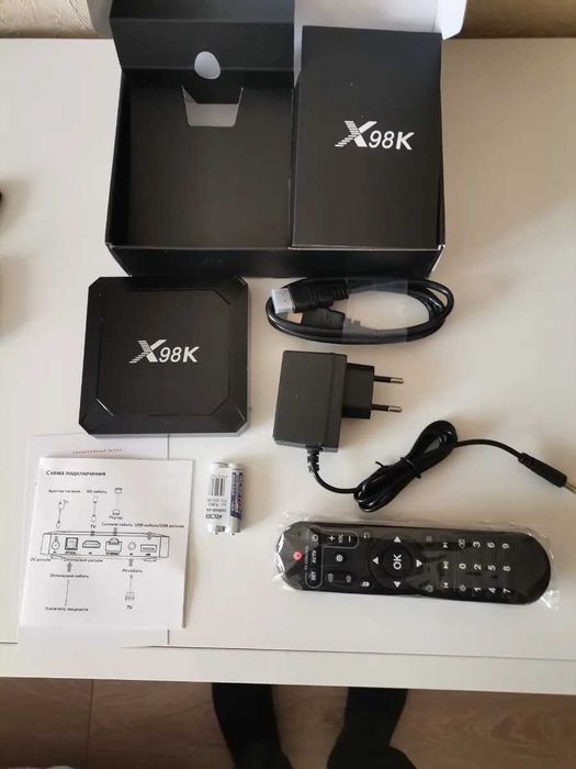 4k box смарт тв x96k pro  нова 4гб оперативки приставка телевізора