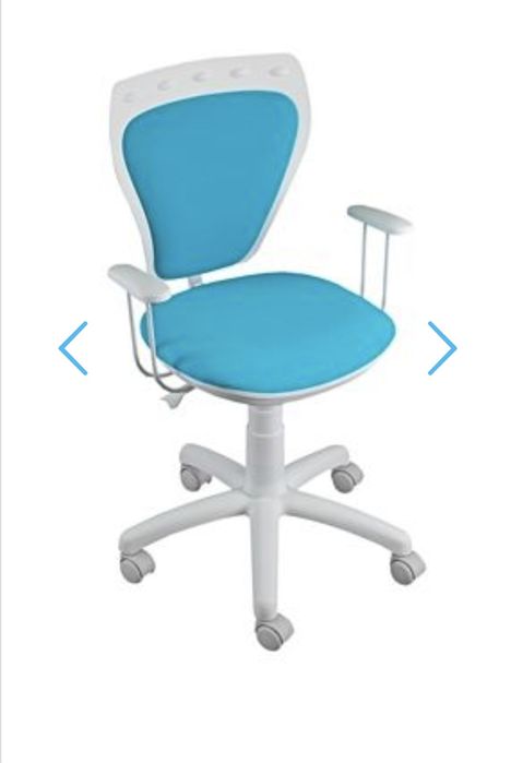 Krzesło obtotowe Ministyle niebiesko białe 5- 9 lat