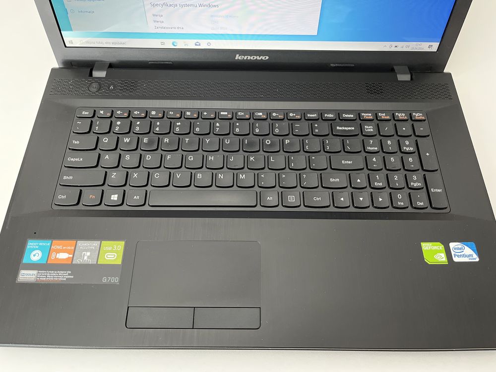 Laptop Lenovo G700 nvidia stan bdb