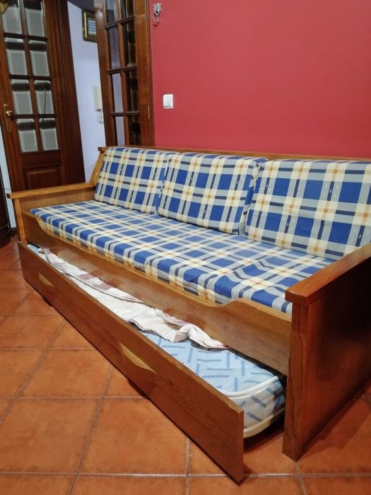 Prático e bonito sofá cama