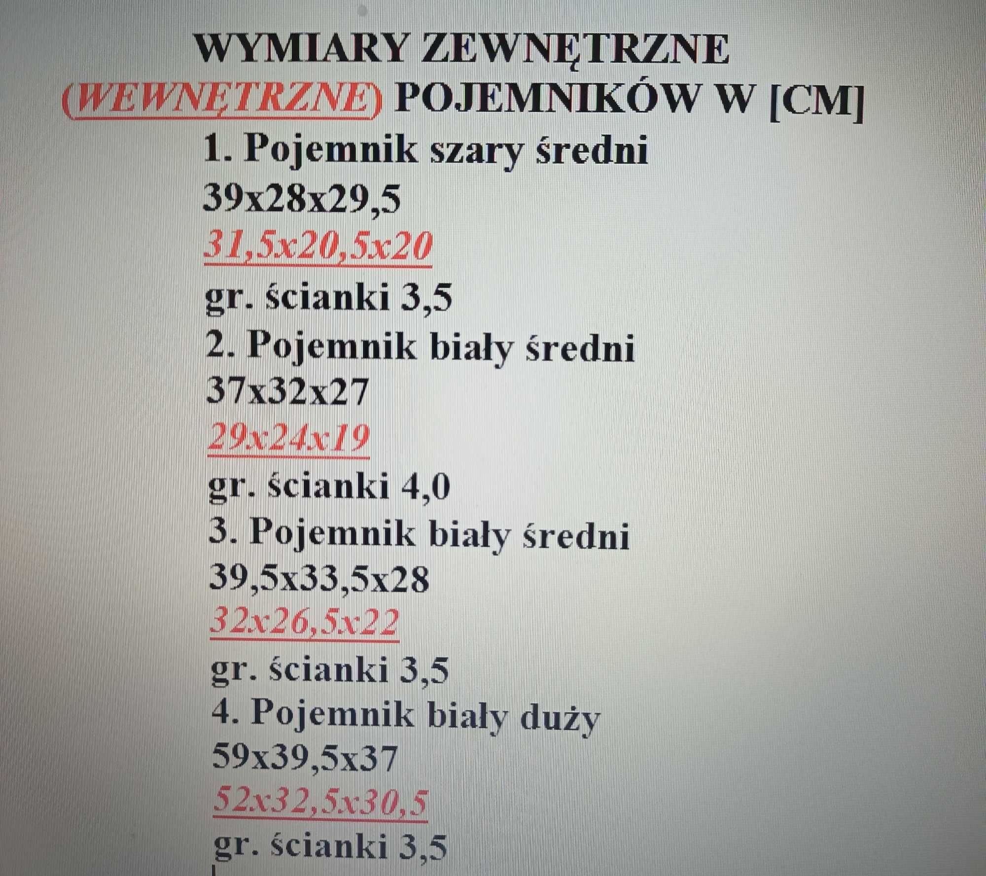 Pojemnik styropianowy
