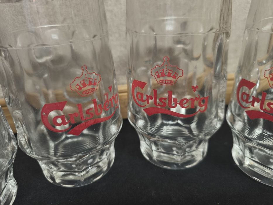 4 Canecas de Cerveja Carlsberg.
Conjunto de quatro canecas de cerveja