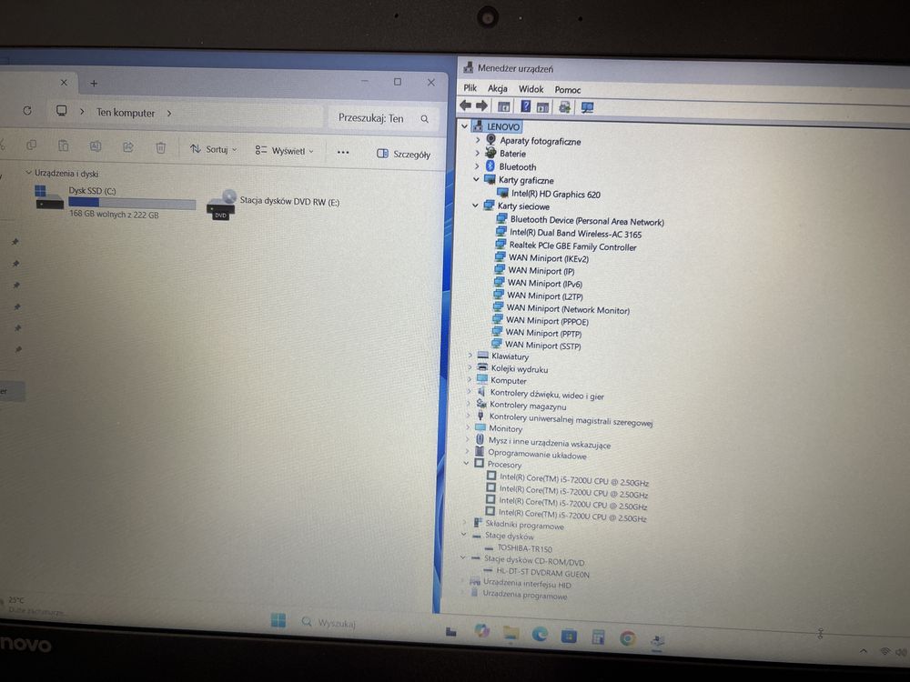 Laptop Lenovo IdeaPad 320/SSD 240GB/DDR4-8GB/i5-7200 2,5GHz/M.15,6"/11