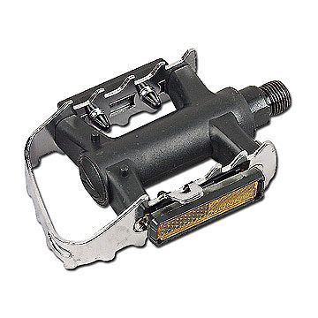 Pedały Jt-956 Pcv/Stal 9/16" Cz/Sr