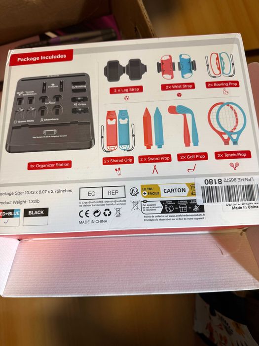 Zestaw akcesoria sportowe do Nintendo Switch 15w1 uchwyty stojak