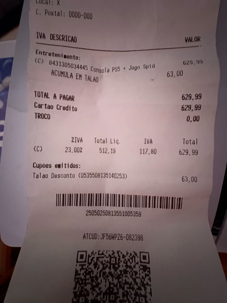 Consola ps5 cd ou jogo online