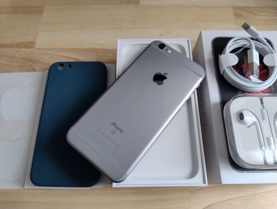 iPhone 6S 32GB Space Gray + case + sluchawki + kondycja 100%