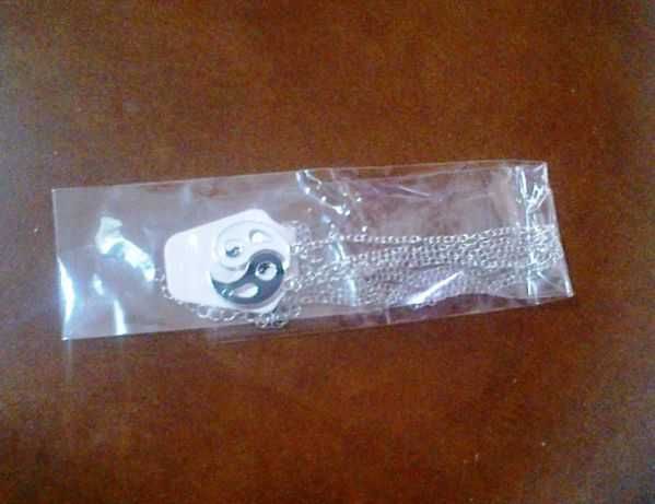 2X colar fio ying yin yang dia dos namorados pendente romantico