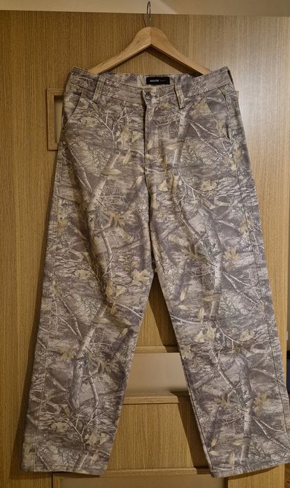 House Spodnie męskie baggy we wzór camo tree rozmiar S