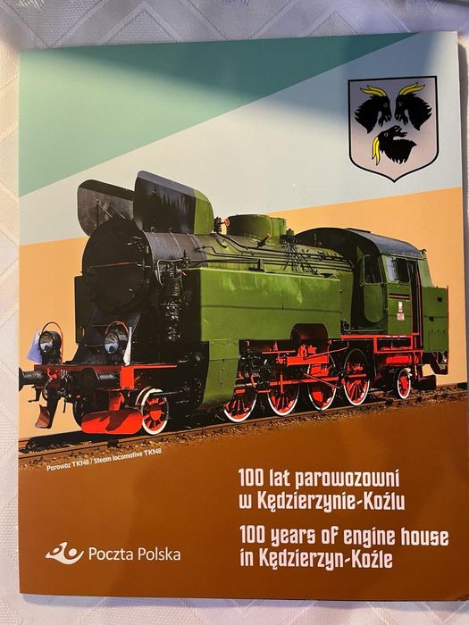 100 lat parowozowni w Kędzierzynie-Koźlu folder znaczki