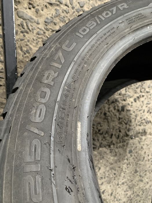 (4шт) 215/60R17C Nokian Hakkapeliitta CR3 (7-7.5мм) зимові шини