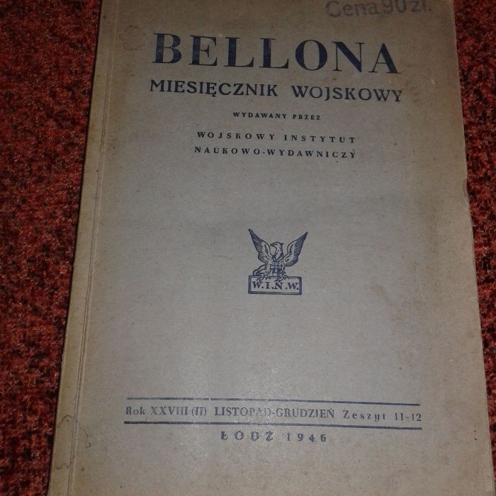 Bellona miesięcznik wojskowy 1946 Listopad- Grudzień