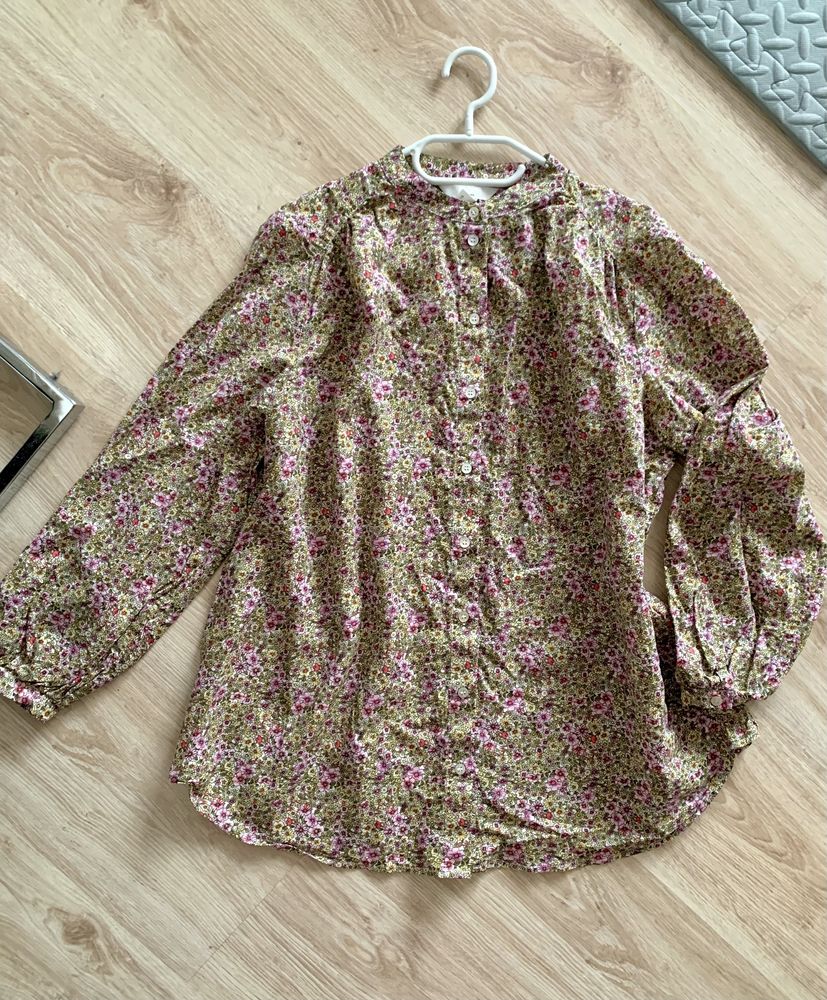 Koszula floral w kwiaty H&M MAMA ciążowa bufki