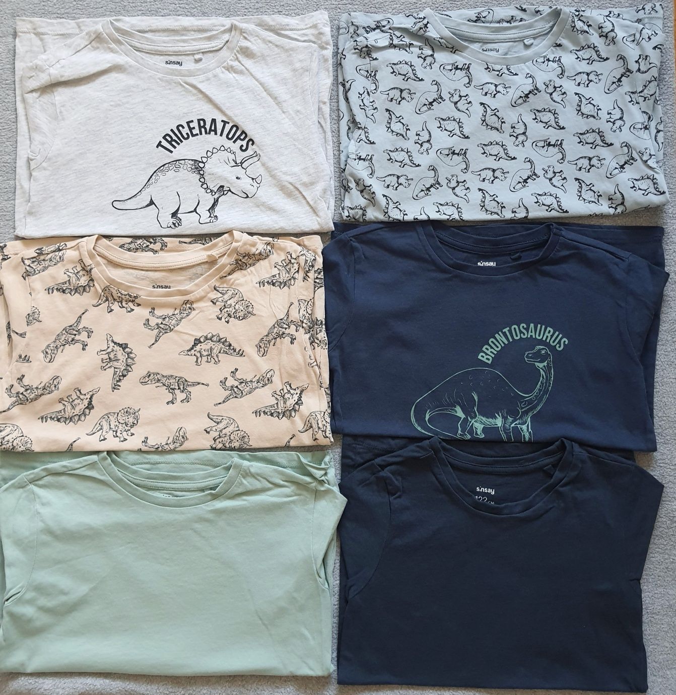 Bluzki chłopięce Sinsay rozmiar 122 - 6 x koszulka tshirt