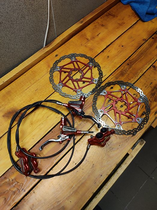 Hamulce Hope tech 3 V4 + Tarcze 203 dh fr enduro