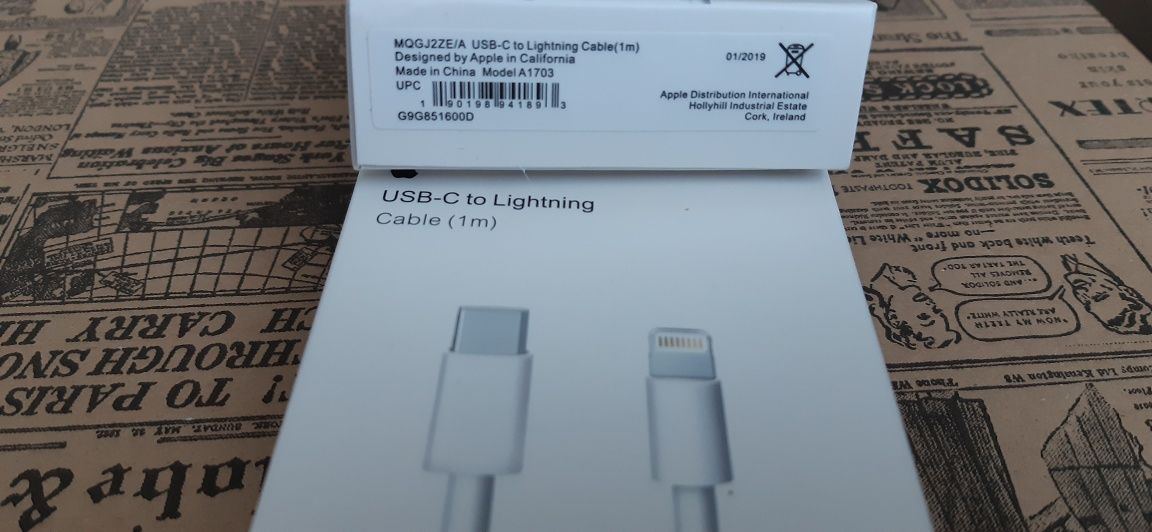 Kabel USB-C to Lightning do iPhone NOWY