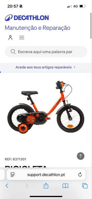 Bicicleta criança 3-5anos