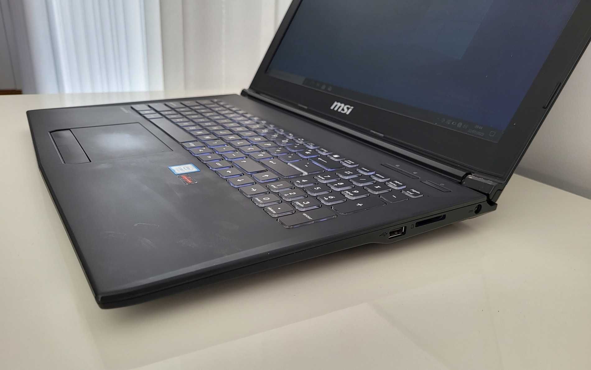 Portátil MSI i7 RAM 8GB SSD 1TB NVIDIA GeForce GTX 1050Ti/4GB