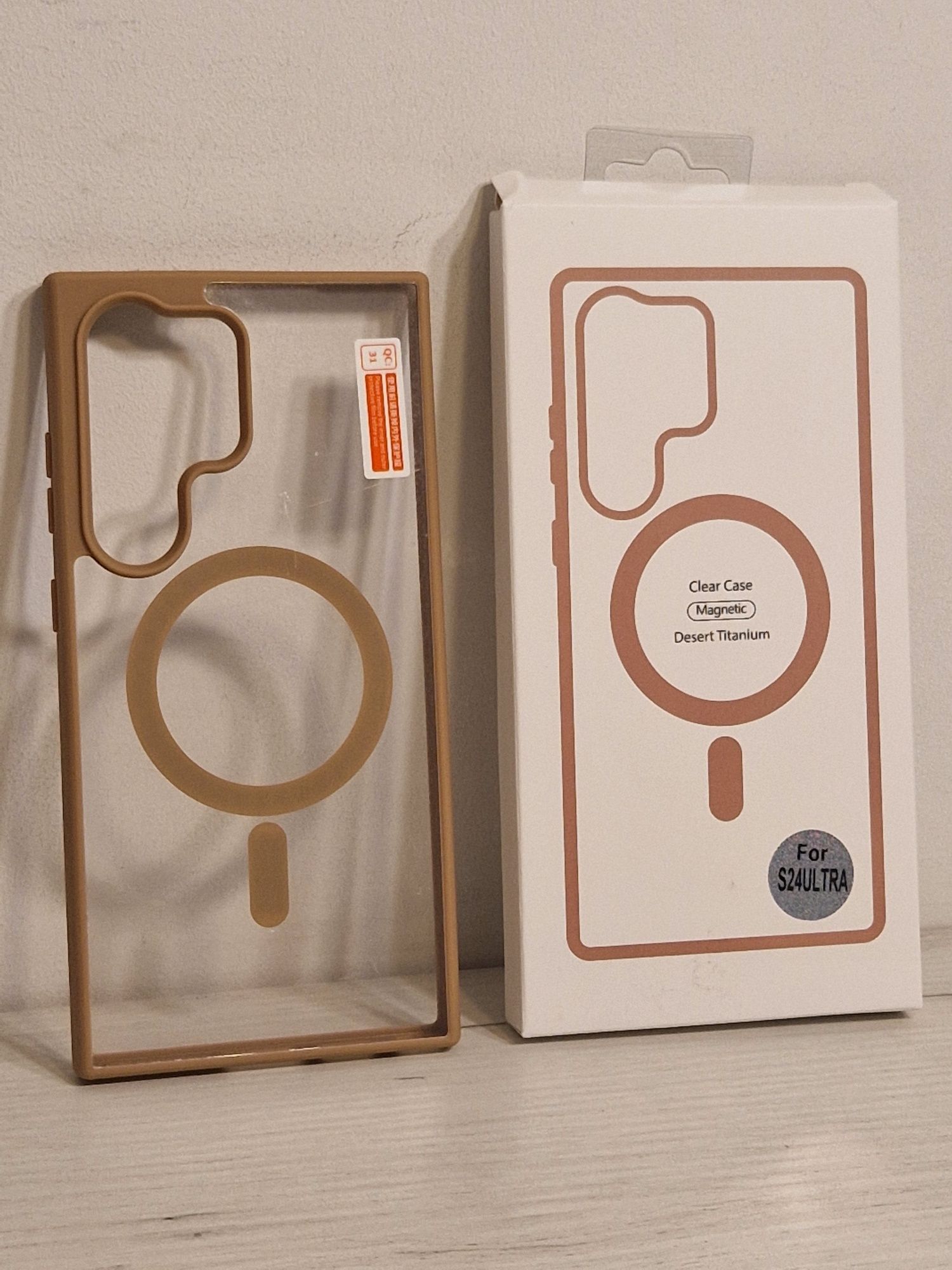 Acrylic Color Magsafe Case do Samsung Galaxy S24 Ultra pustynny tytan
