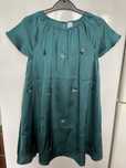 Vestido cetim verde Lft 7/8 anos NOVO