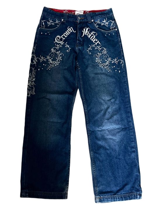 Vintage рідкісні crown holder y2k джинси