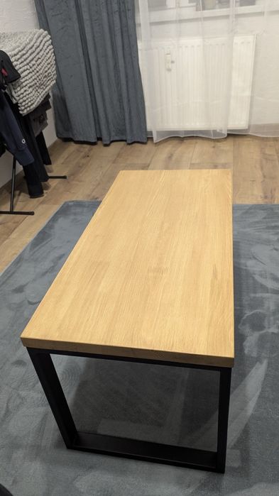 Stolik kawowy loft drewno klejonka loftowy