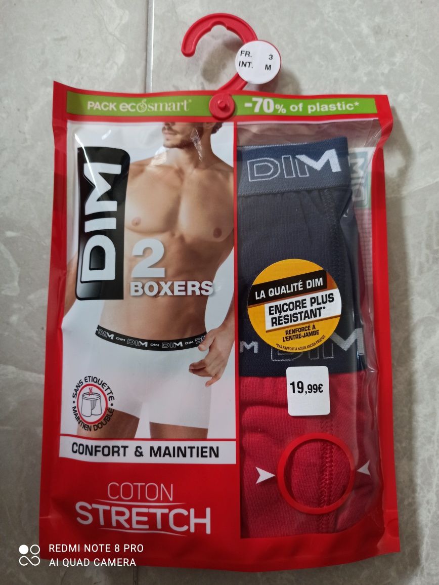 Boxers DIM novos na embalagem