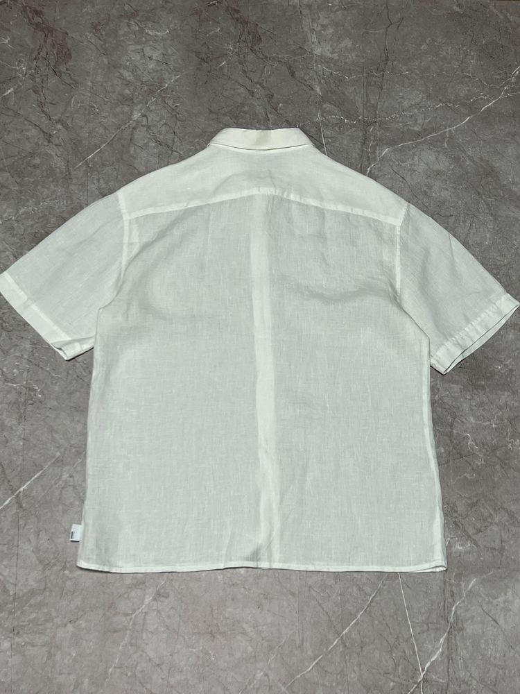 Лляна сорочка Armani Collezioni (оригінал, 100% льон)