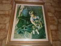 Quadro de Francisco Ribera-Reprodução-Bom estado