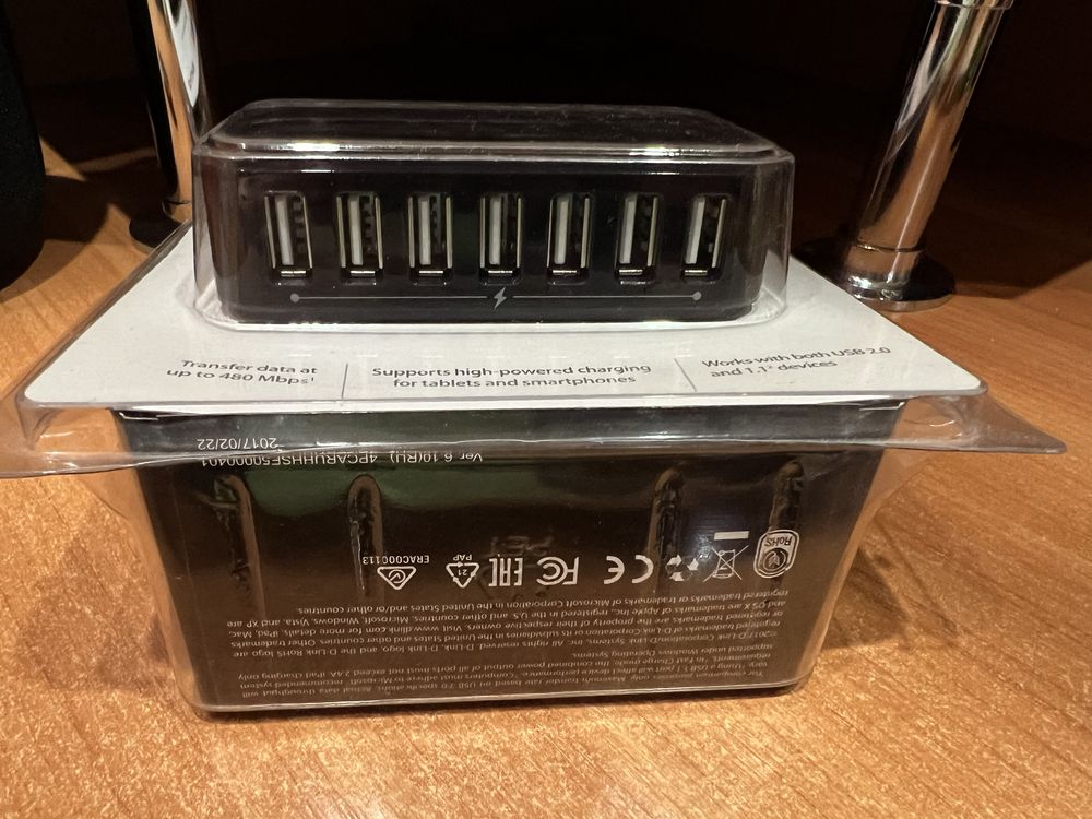 D-Link Port USB 2.0 Hub DUB-H7 порт хаб юсб