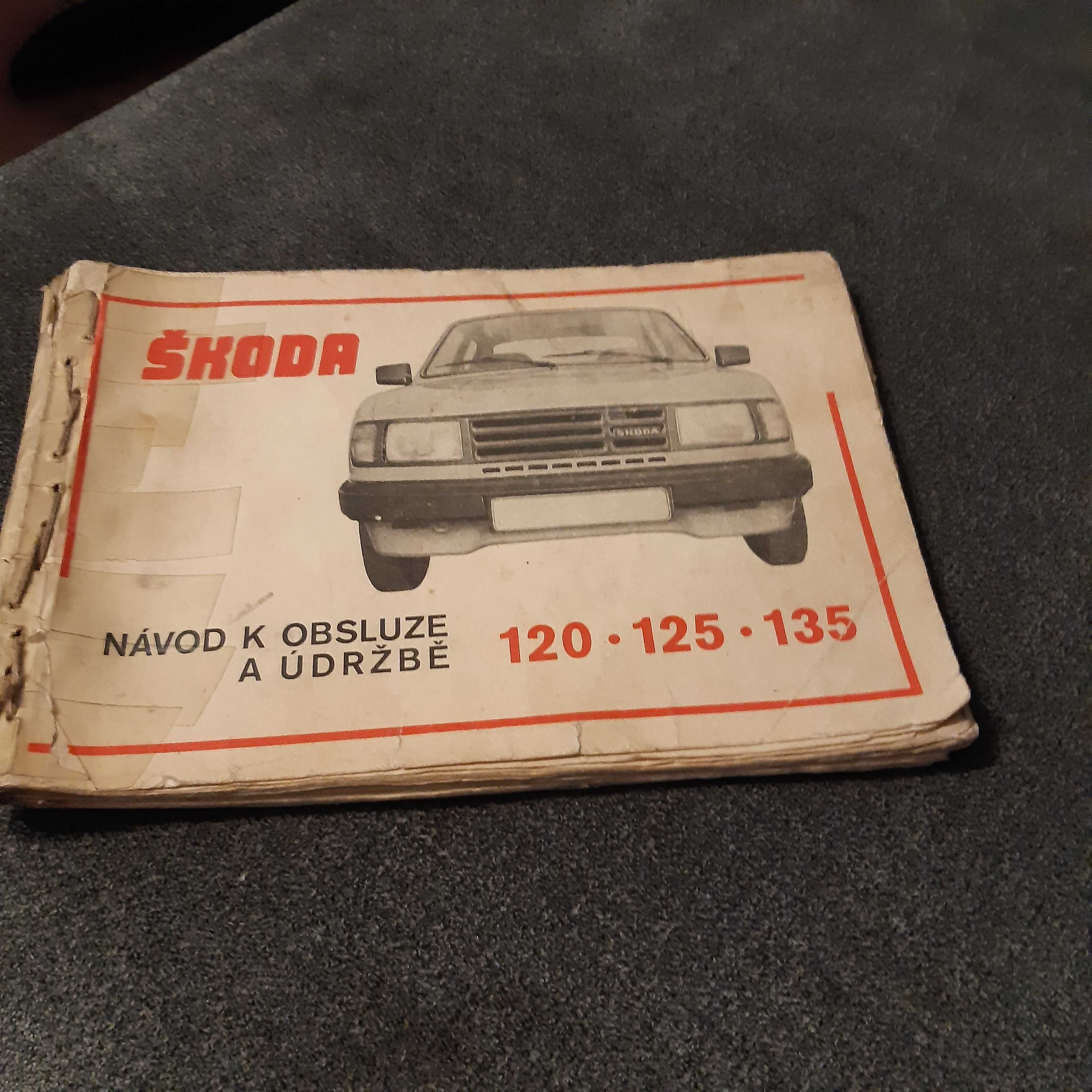 książka instrukcja obsługi konserwacji Skoda 120,125,135