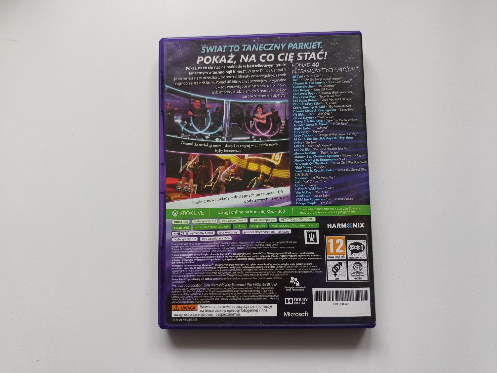 Gra Xbox 360 Kinect Dance Central 3 (Dubbing)