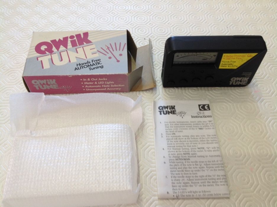 Afinador de instrumentos musicais Qwick Tune e Volt Tuner