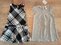 Nowa 128 C&A , jak nowa H&M sukienka dla dziewczynki zestaw