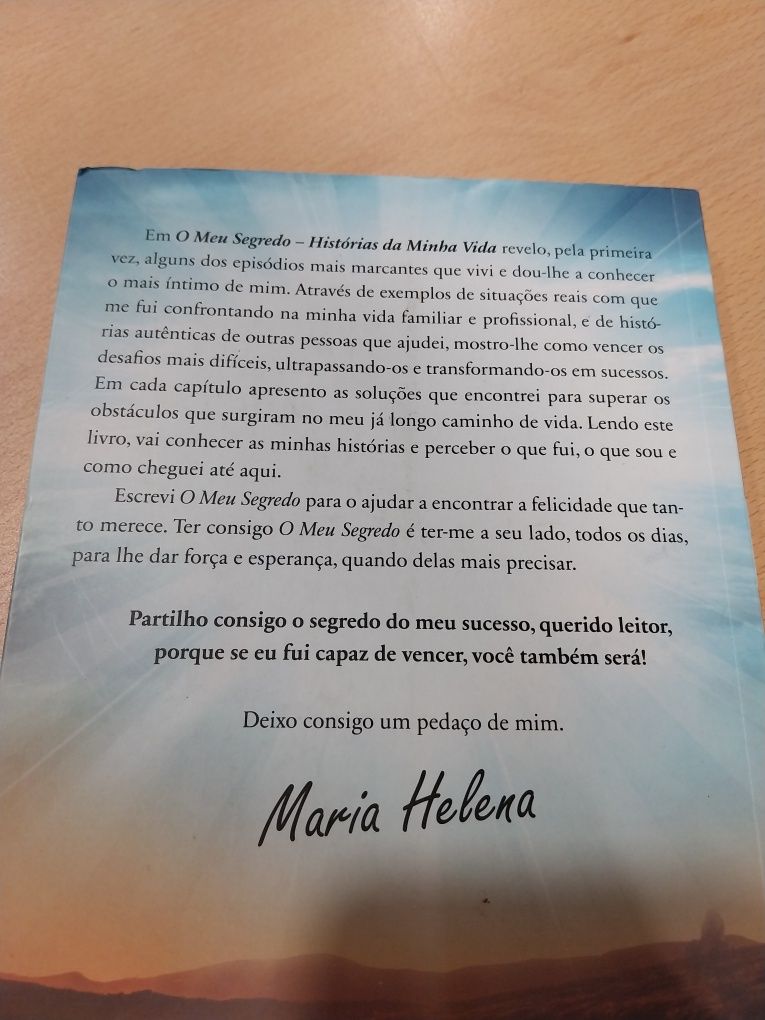 Livro  "O meu segredo"