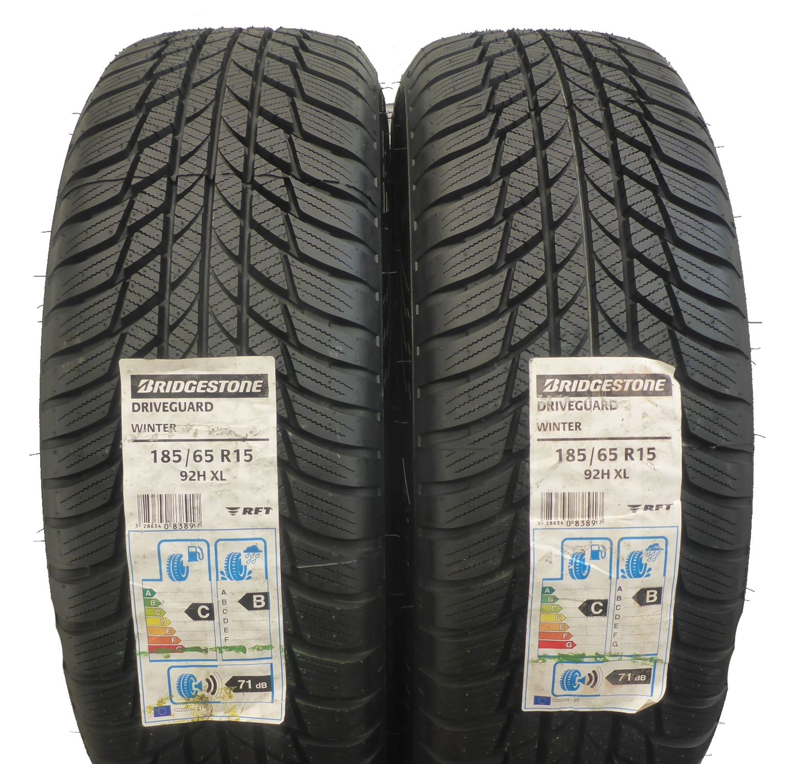 185/65/15 Bridgestone 185/65R15 92H XL RFT Zima 2016 Nieużywane