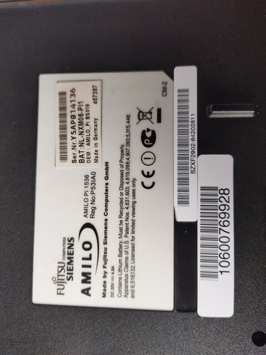 Ноутбук Fujitsu Siemens Amilo PI 1536 нерабочий