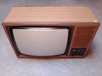 ITT IDEAL COLOR Televisor a cores Vintage em caixa madeira a funcionar
