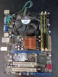 Bundle Motherboard Asus P5kpl-am com cpu core2duo e7400 e 4Gb memoria