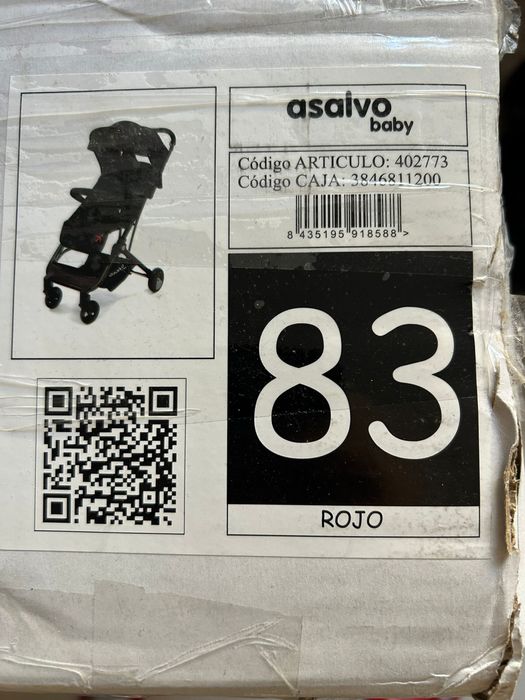 Wózek spacerówka Asalvo baby silla flight do samolotu