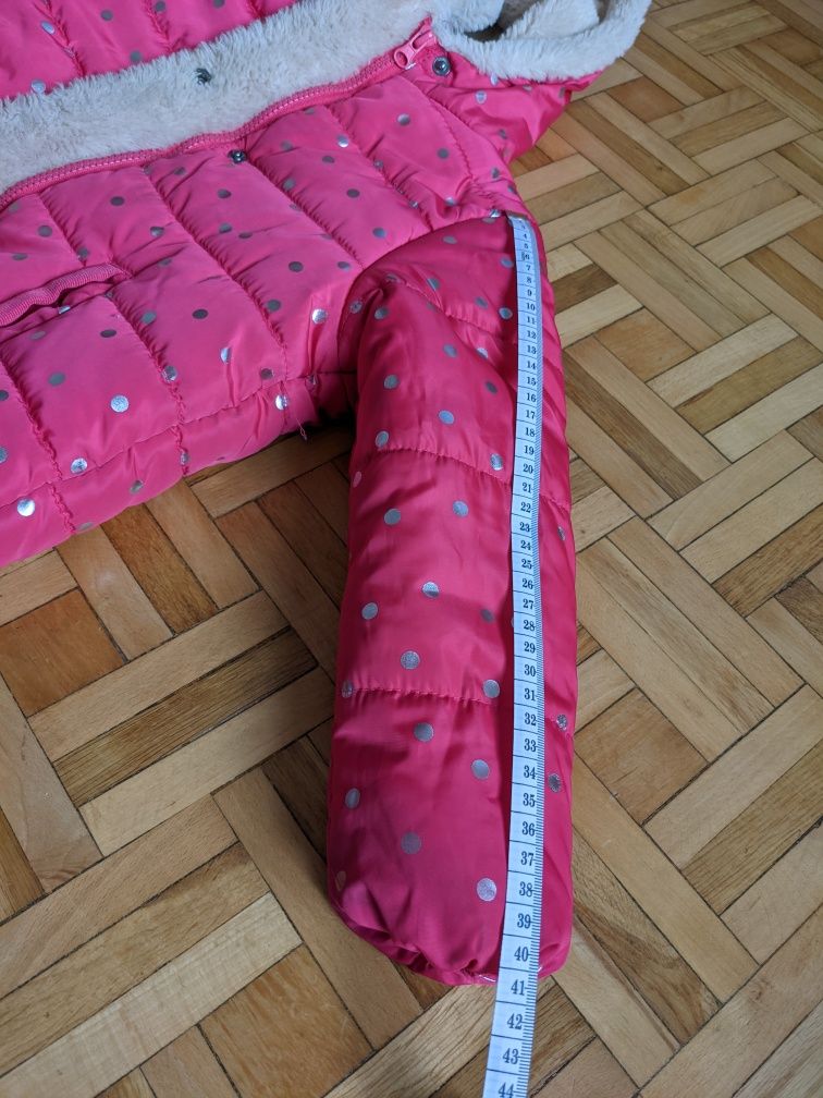 Kurtka zimowa 110 cm i kamizelka Next 116 cm, cena za całość