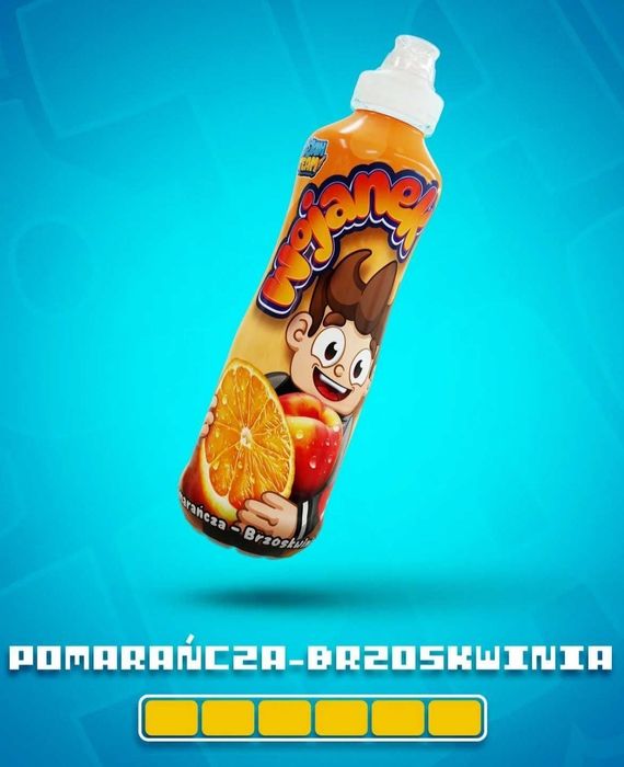 Napój Wojan Wojanek - smak pomarańcza-brzoskwinia