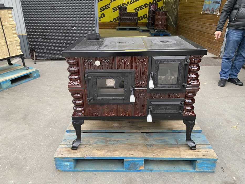 Piec kaflowy kuchnia opalana drewnem kaflowa angielka węglowa