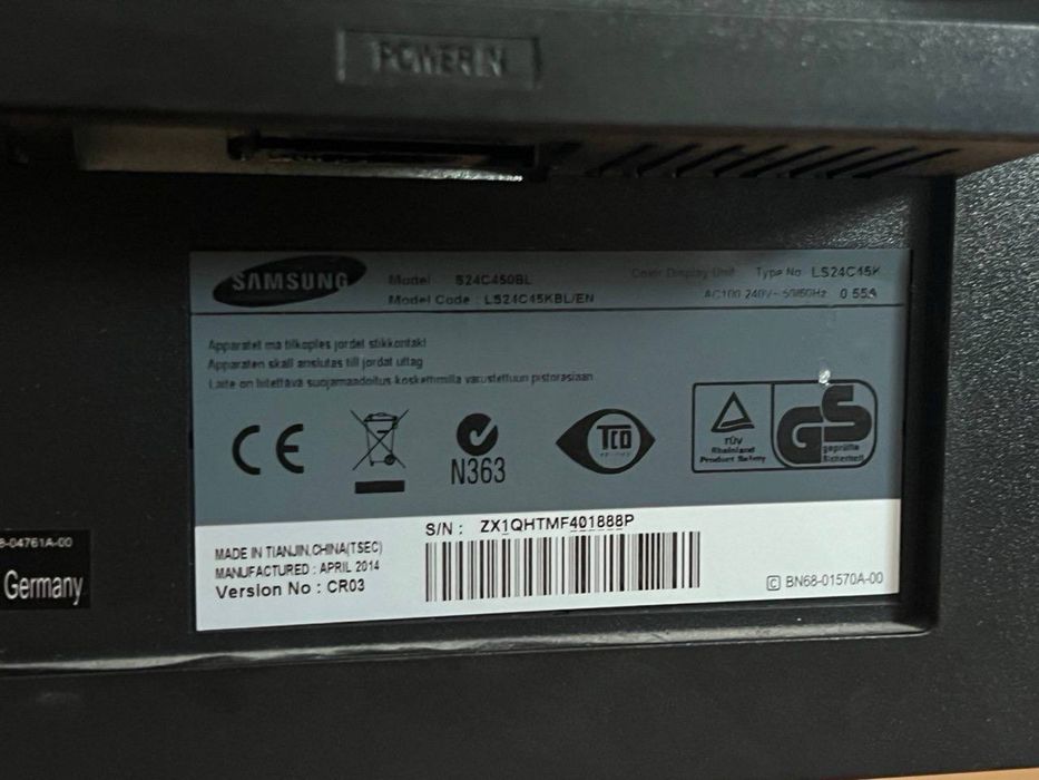 Монітор Samsung / 24” / Full HD / TN / 60 Гц