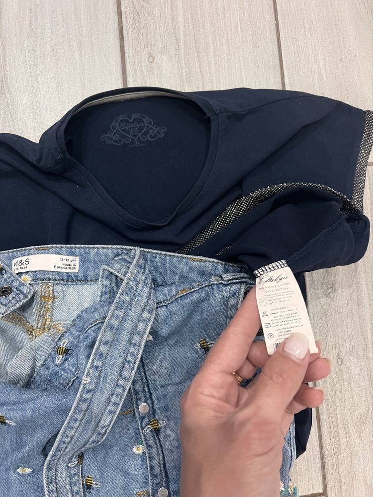 Комбінезон-шорти M&S,футболка 12-13 р,152-158 р