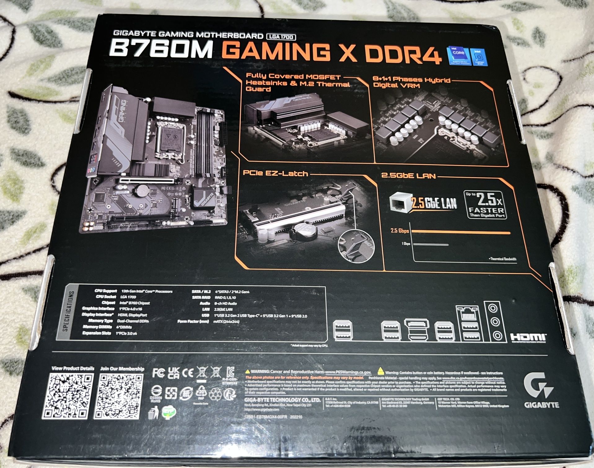 Не робоча Gigabyte b760m gaming x ddr4
