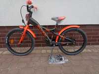 Nowy niemiecki rowerek Alu   Scool XXlite 18  czarny pomarańczowy -30%