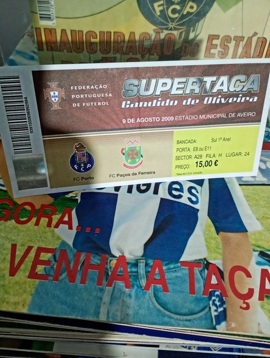 Troco Supertaça e da Taça de Portugal FC Porto Benfica Estrela Amadora